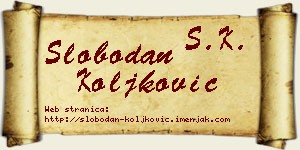 Slobodan Koljković vizit kartica